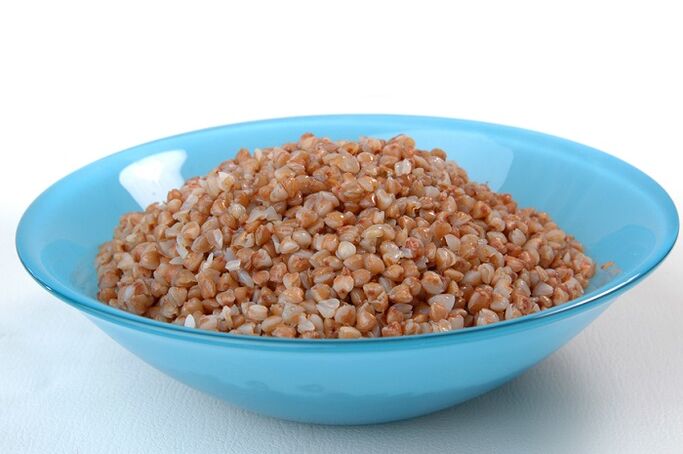 Buckwheat porridge pisua galtzeko
